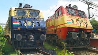 COLOURFUL WAP4 LOCOMOTIVES | SHATABDI AND RAJDHANI LIVERY | INDIAN RAILWAYS