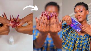 EASY Press-on Nails Install for Beginners. How to Install Press-on Nails