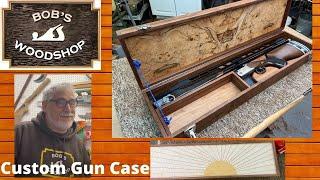 Custom Gun Case with Sunrise Veneer Pattern