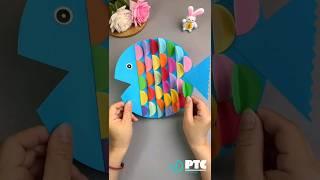How to make easy fish ||  DIY fish with PAPER #trending #viral #shorts #ytshorts