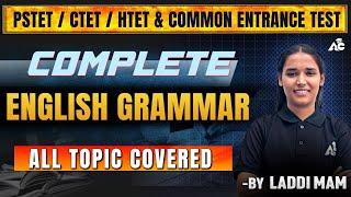 PSTET/CTET/HTET & Common Entrance Test Exam Preparation 2025 Complete English Grammar By Laddi Mam
