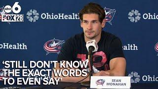 Blue Jacket Sean Monahan describes how to balance grief with starting new season