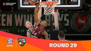 FC Bayern Munich-Zalgiris Kaunas | Round 29 Highlights | 2023-24 Turkish Airlines EuroLeague