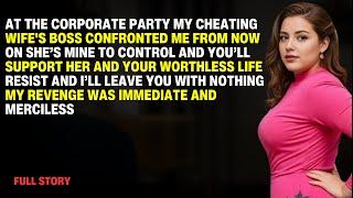 At the Corporate Party, My Cheating Wife's Boss Confronted Me 'From Now On, She’s Mine to Control...