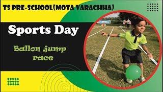 Balloon Jump Race by Jr/Sr kids || Sports day 2024 || TS Preschool || Mota Varachha || Surat.