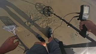 A wonderful ￼ ￼day Metal Detecting the beach