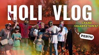Celebrating HOLI  first time in Australia 