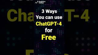 Three easy ways to use GPT 4 free ️