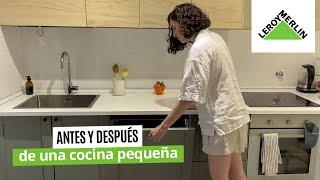 Antes y después de una cocina pequeña | LEROY MERLIN