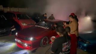 400KW RB25DET R32 SEDAN BURNOUT