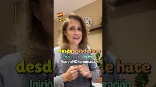  Learn Spanish - How to use "desde" - "desde hace"  #practiquemos #spanishgrammar