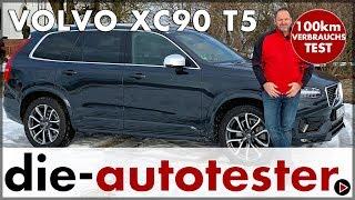 VOLVO XC90 T5 AWD R-Design 184 kW (250 PS) - 100 km Verbrauch Test Probefahrt Review 2019 Deutsch