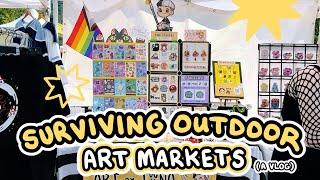 ART VLOG  selling stickers at Pride Festival | self employed illustrator