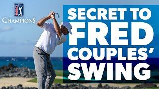 Fred Couples reveals the secret to his swing