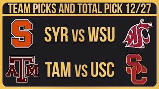 College Football Picks Today 12/27/24 NCAAF Bowl Betting Picks and Predictions