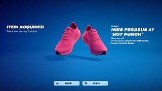 How To Get Nike Pegasus 41 Hot Punch Kicks For FREE! (Fortnite)