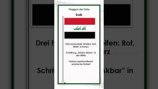 Die Flagge des Iraks
