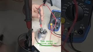  COMO TESTAR CAPACITOR DUPLO AR CONDICIONADO. #kasbclim