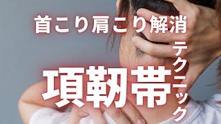 【首こり】筋肉ほぐしても変わらないコリには項靭帯テクニック