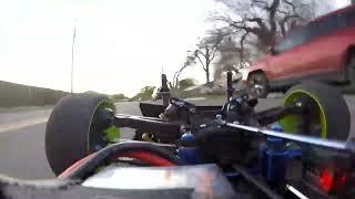 Hobao 1/8 Gtp2e /DM1e  hybrid onboard camera testing Losi Street treads on 14.8v Feb 2020