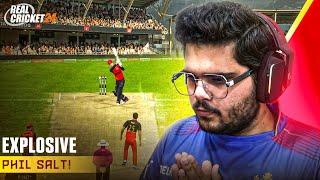 Explosive Phil Salt! | SRH vs RCB | IPL Mega Auction | Real Cricket 24 #13