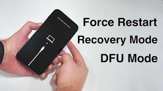 How to Force Restart and ENTER & EXIT Recovery and DFU Mode (iPhone 8 to 13)