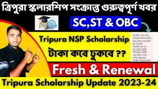 Tripura NSP stipend Update 2024||Tripura NSP Scholarship  Update 2024||Tripura scholarship 2024