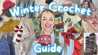 Crochet Winter Pattern Inspo Ideas 2024 - cozy wearables & some beginner knit items