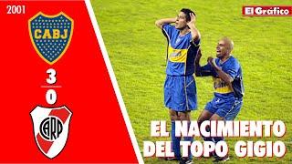 TORNEO CLAUSURA 2001: BOCA 3 RIVER 0