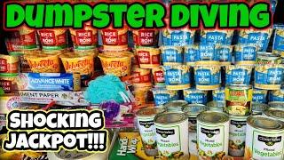 DUMPSTER DIVING;•) SHOCKING JACKPOT!!! #tomwallaceofficial #dumpsterdiving #freefood