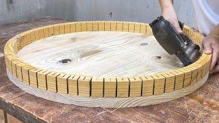 Extremely Effective Pallet Wood Recycling Project // Process Of Making A Artistic Table From Pallets