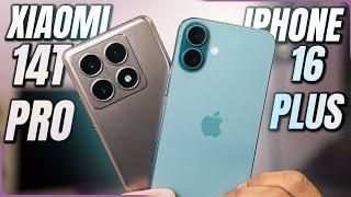 ¡¡¡TIENES que VER ESTO!!! iPhone 16 vs Xiaomi 14T Pro