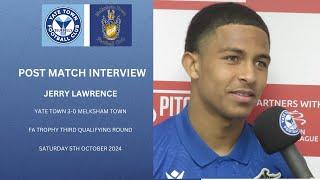 POST MATCH INTERVIEW: Bristol Rovers loanee Jerry Lawrence speaks to the club media