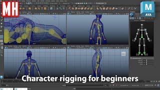 Character rigging for beginners in Maya 2024 ( 4K Video )