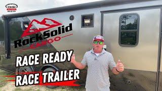 8.5x22TA Race-Ready Trailer at Rock Solid with Garrett | Renown Cargo Trailers