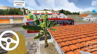 Village Bus Driving Through Mountain ! ITS Bus Nusantara Simulator - Android GamePlay