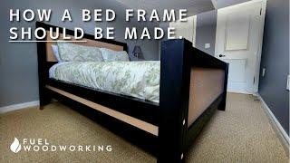 Crafting a Modern Wooden Bed Frame - Start to Finish