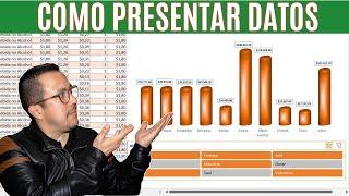 Cómo presentar datos IMPACTANTES con GRÁFICOS en Excel, tutorial paso a paso.