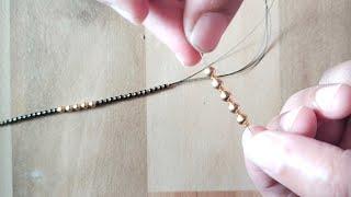 Simple black mani mangalsutra kaise banaye//Mangalsutra designs//Mangalsutra jewellery