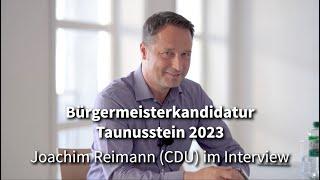 Joachim Reimann, Bürgermeisterkandidat (CDU) im Interview