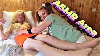 ASMR Massage  Beautiful Golden Hair Alina Adore This Type of Relaxing Foot and Body Massage