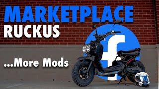 MarketPlace Ruckus More Mods #smallenginevelocity #hondaruckus #motovlog