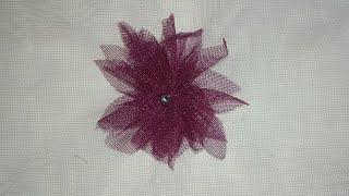 Easy Net Flower Making