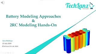 Battery Modeling Approaches & 2RC Modeling Hands-on