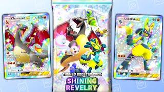 OPENING THE NEW SHINING REVELRY SET IN POKEMON POCKET! New SHINY Pokemon Cards! #pokemon