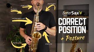 Beginner Saxophone Lesson 3 - Setup, Ideal Hand & Body Position