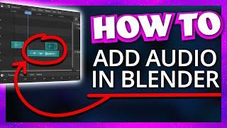 How to Add Sound Effects in Blender 2.8 | StreamSchool