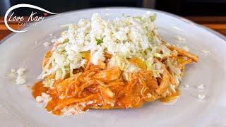 Tostadas de Tinga de Pollo Receta Spicy Shredded Chicken Tostada Recipe