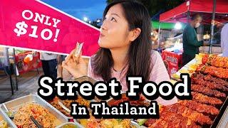 CHEAP Street Food Under $10 (EN/TH Sub) | Chiang Mai, Thailand | อาหารไทยในตลาดเชียงใหม่