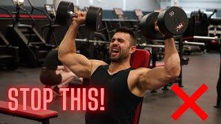 How To PROPERLY Dumbbell Shoulder Press (LEARN FAST)